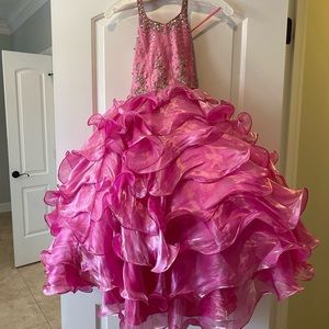 Sugar pink Girls pageant formal dress size 4